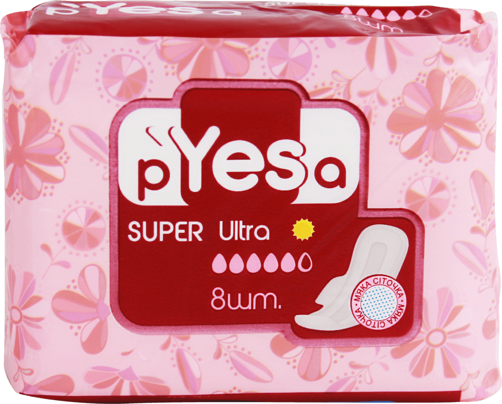 Прокладки "P'YESa" Ultra Dry Super, 8 шт./уп.