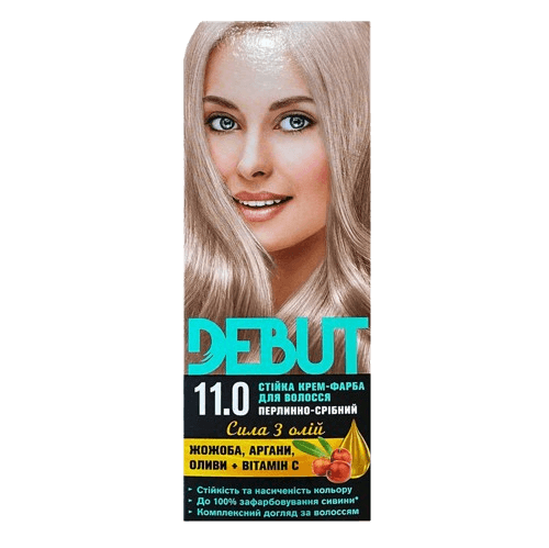 Фарба для волосся "Debut": Перлинно-срібний