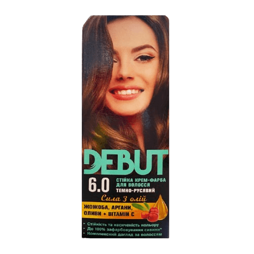 Фарба для волосся "Debut": Темно русявий