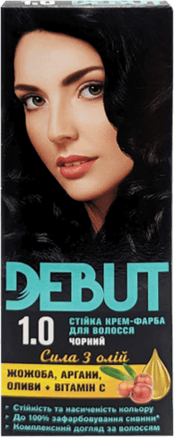 Фарба для волосся "Debut": Чорний
