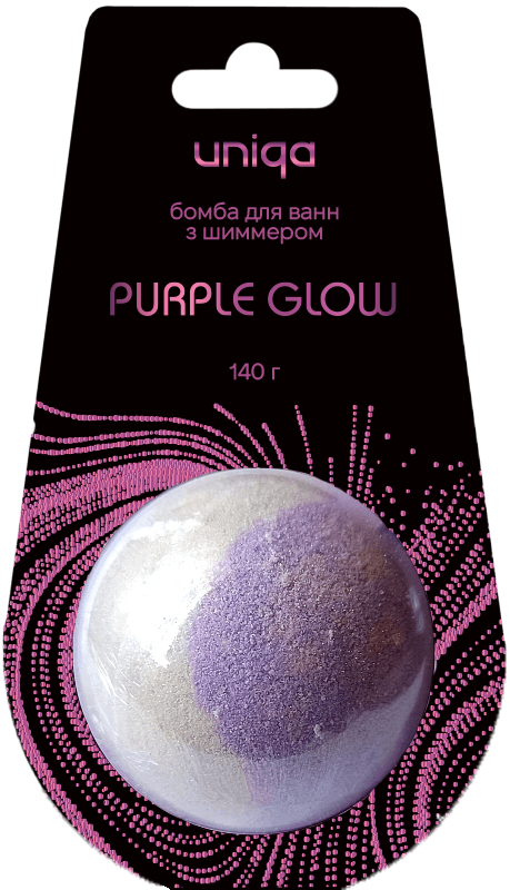 Бомба для ванни "Uniqa" з шимером, 140 г.