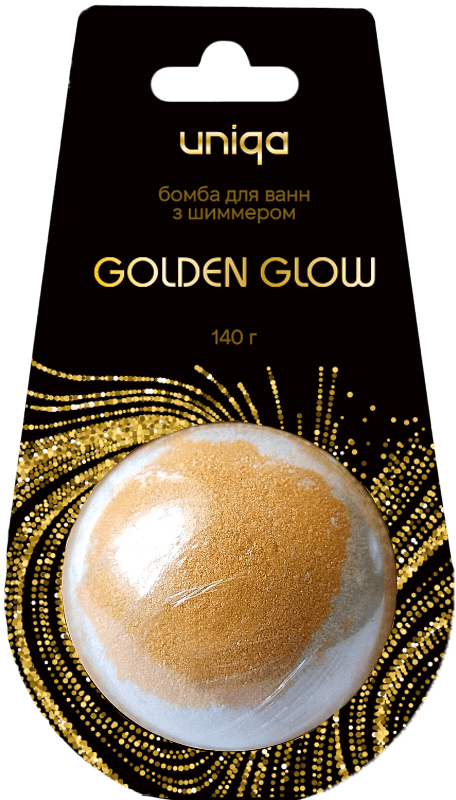 Бомба для ванни "Uniqa" з шимером, 140 г.