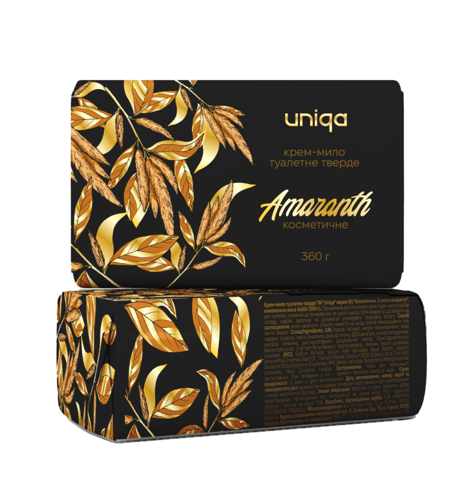 Мило туалетне "Uniqa", 4х90 г.