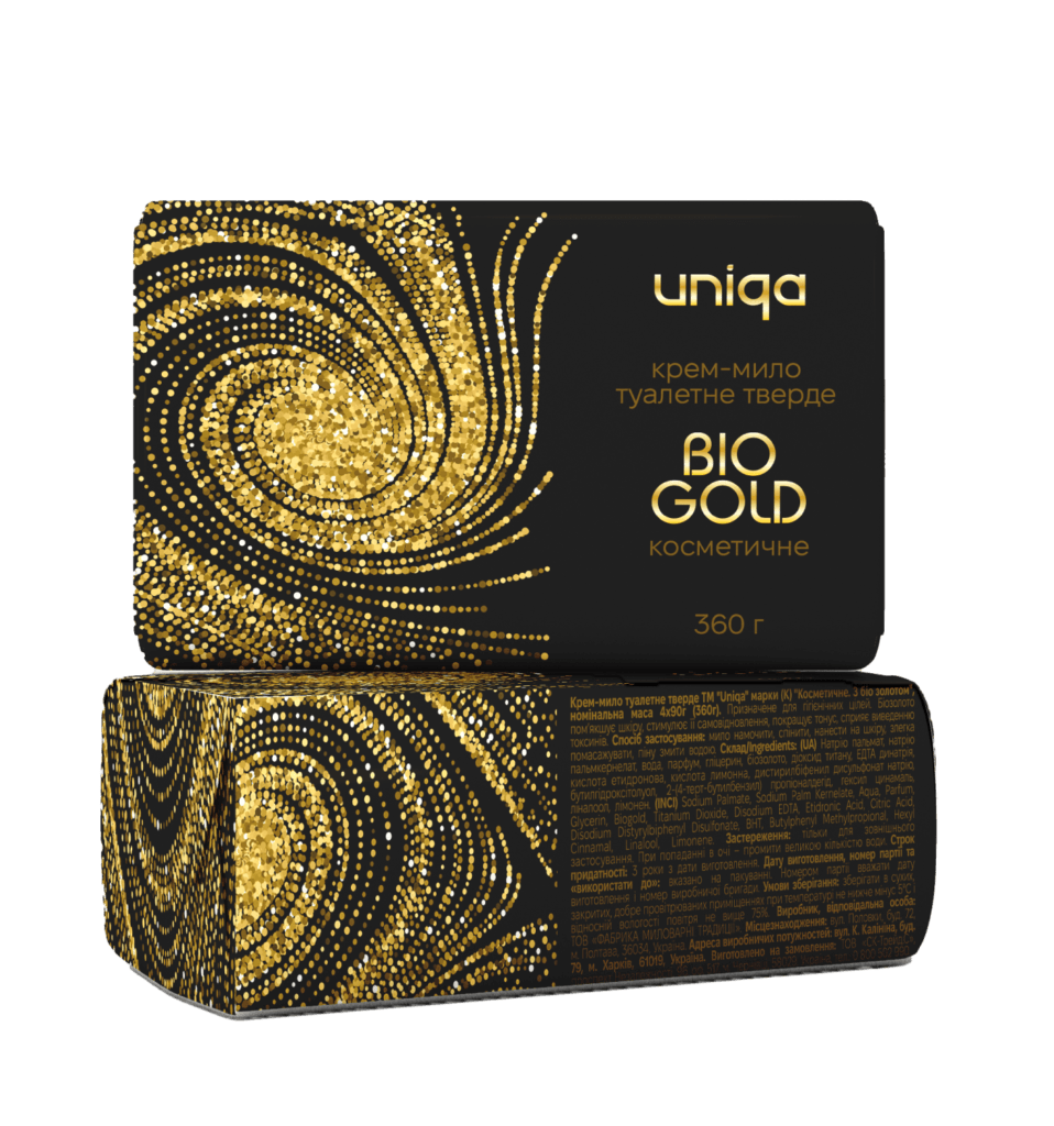 Мило туалетне "Uniqa", 4х90 г.