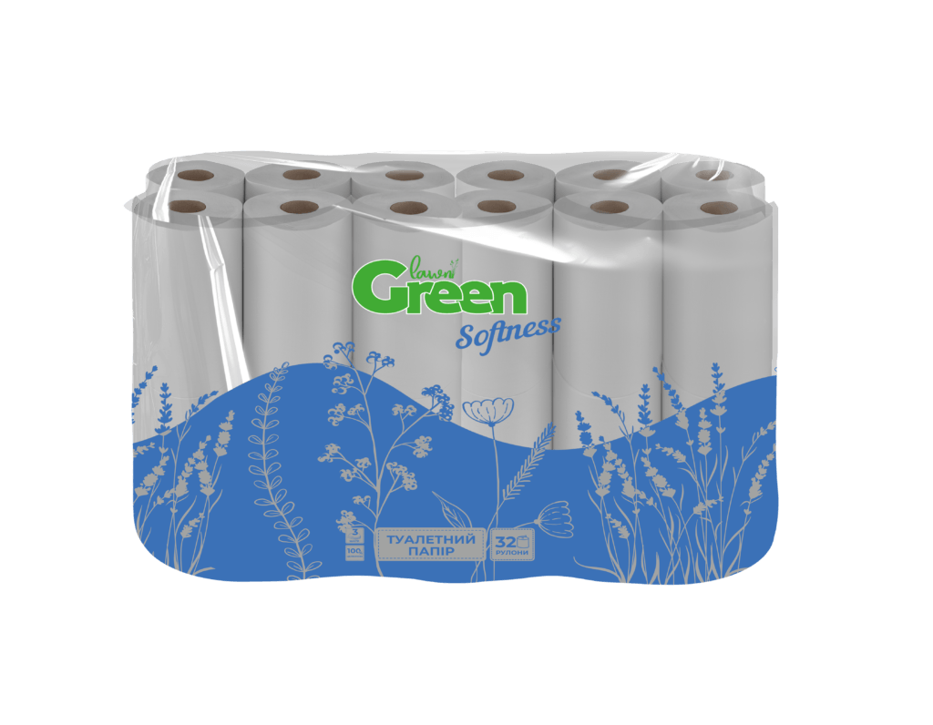 Папір туалетний "Green lawn", 32 шт.