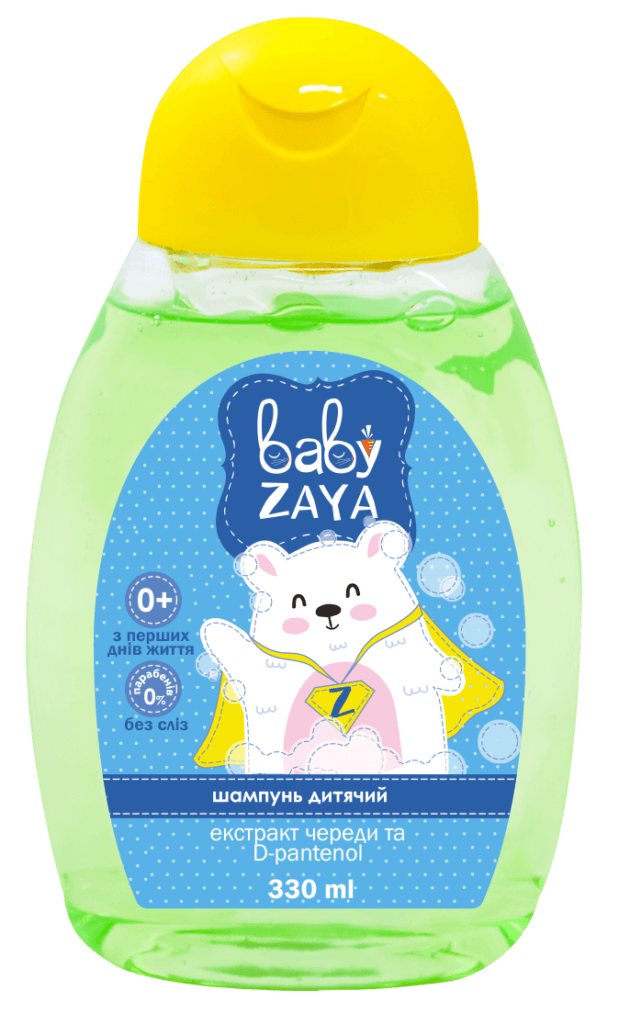 Шампунь дитячий "Baby Zaya" з екстрактом череди та пантенолу, 330 мл.