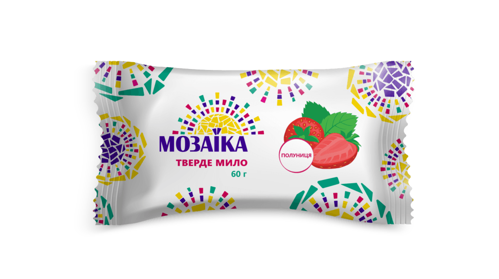 Мило туалетне "Мозаїка" Полуниця, 60 г.