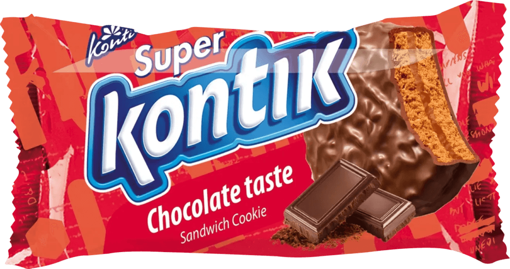 Печиво-сендвіч "Konti" в асортименті, 90 г.