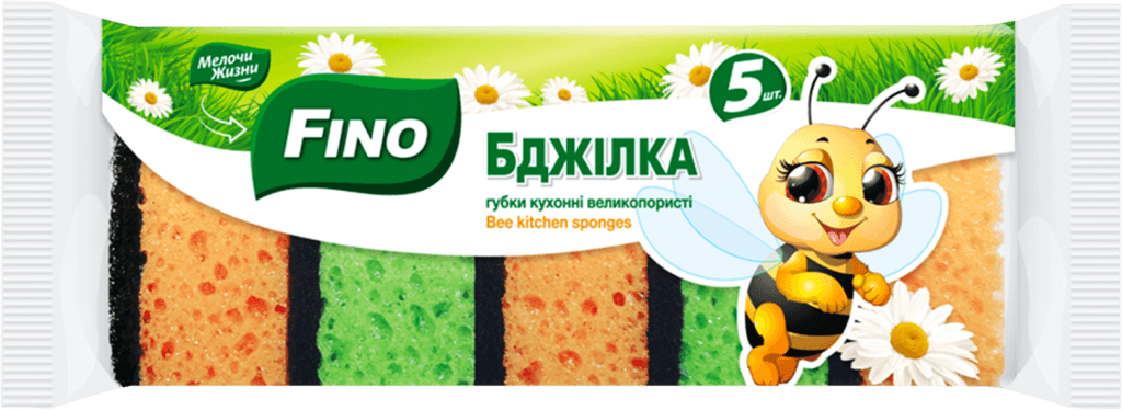 Губки для кухні "Fino", 5+1 шт./уп.