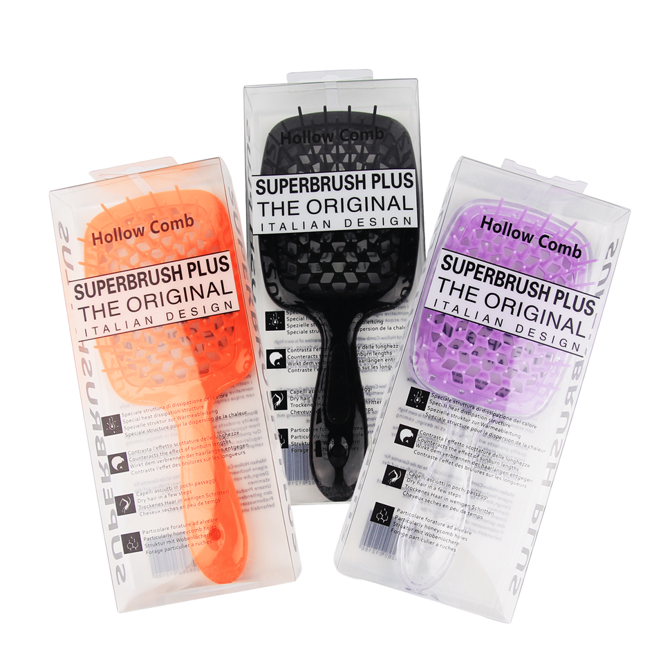 Щітка для волосся масажна Hollow Comb в коробці