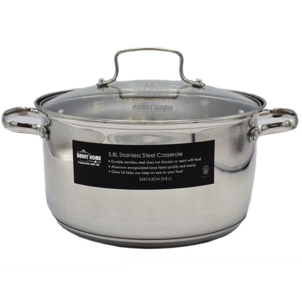 Каструля мет. Danny Home з скл.криш. 24x13,5см 5,8л A-02 - Купити