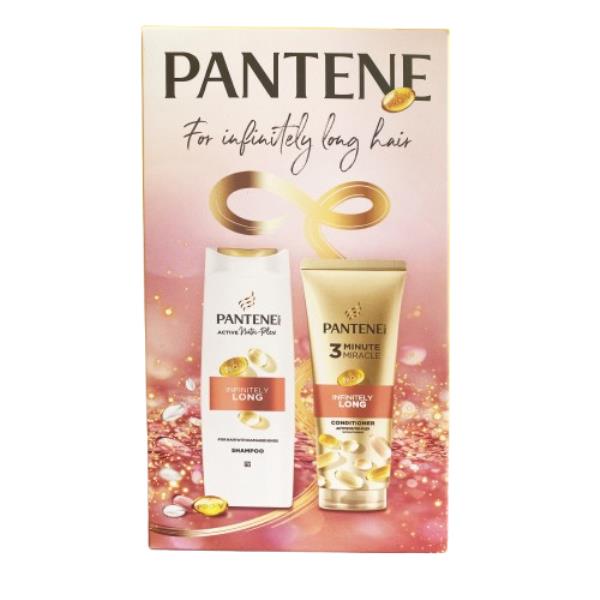 Набір подар. Pantene Infinitely Long Шампунь д/вол. 400 мл+Бальзам-ополіскувач 220 мл